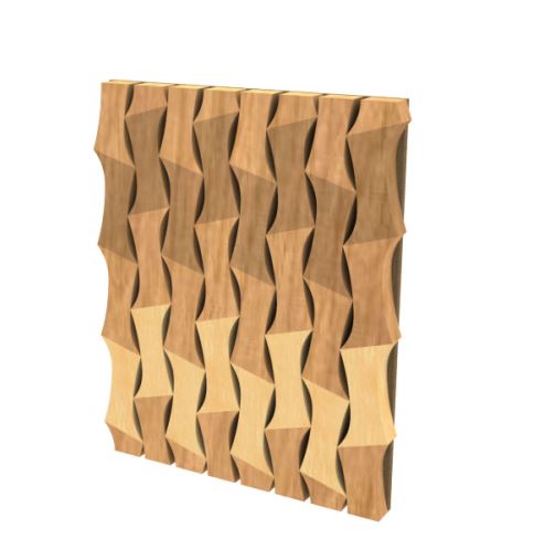 material wall decor bamboo pattern